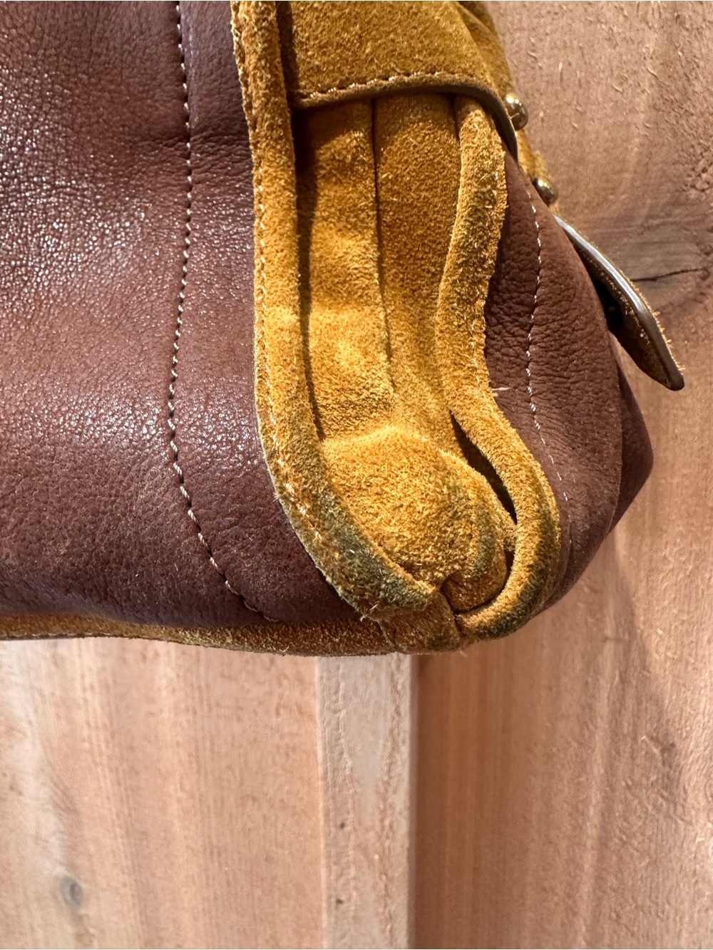 Jerome Dreyfuss Raoul Brown Suede Satchel - Picture 9 of 13